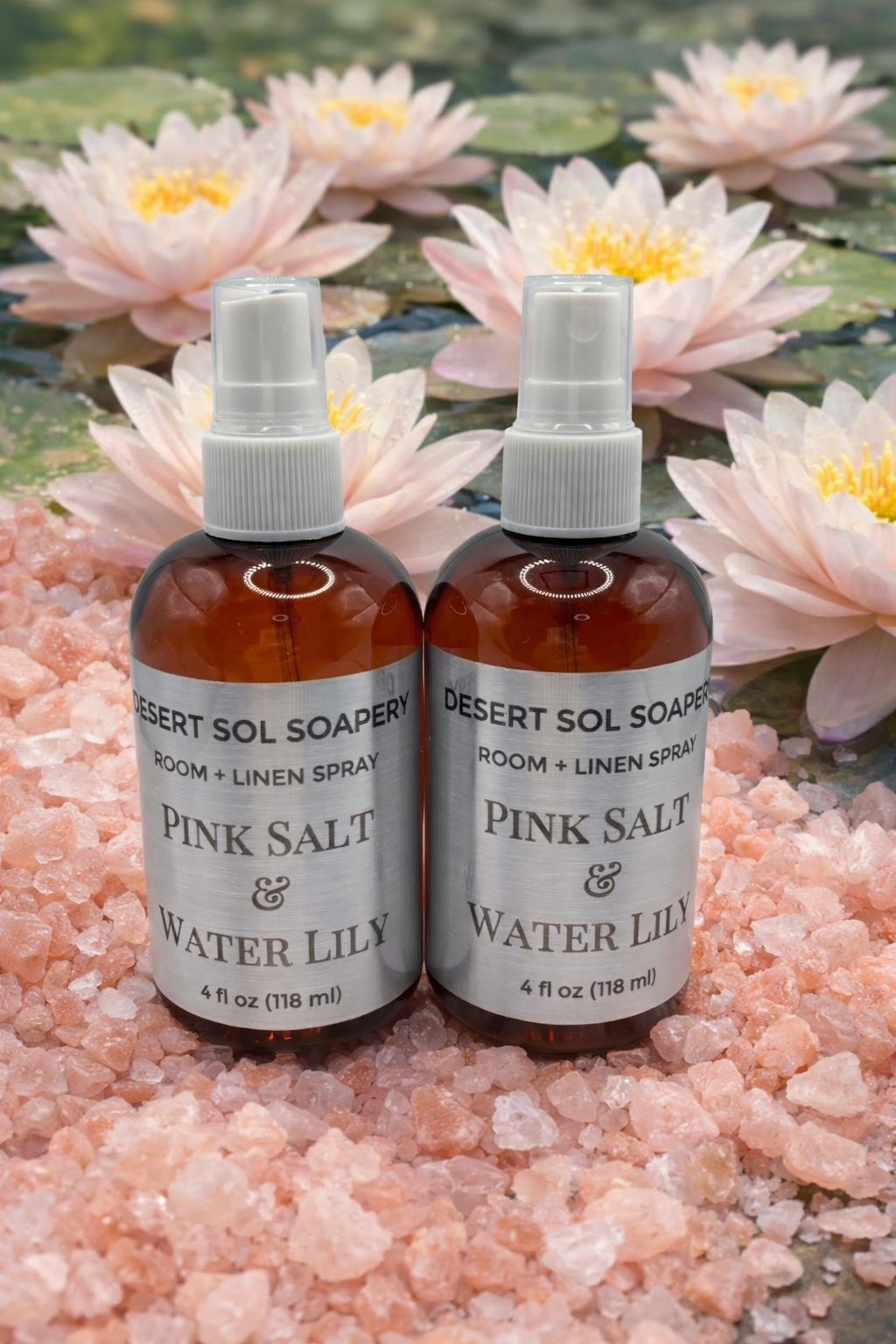 Pink Salt & Water Lily Room + Linen Spray