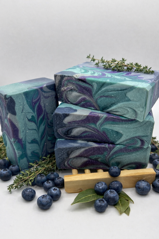 Blueberry & Thyme - Cold Processed Soap
