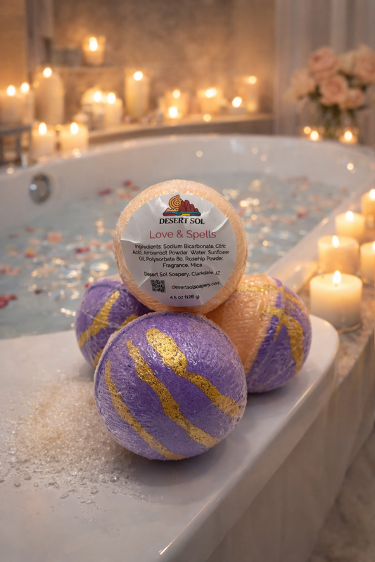 Bath Bombs - 4.5 oz Round - Love & Spells
