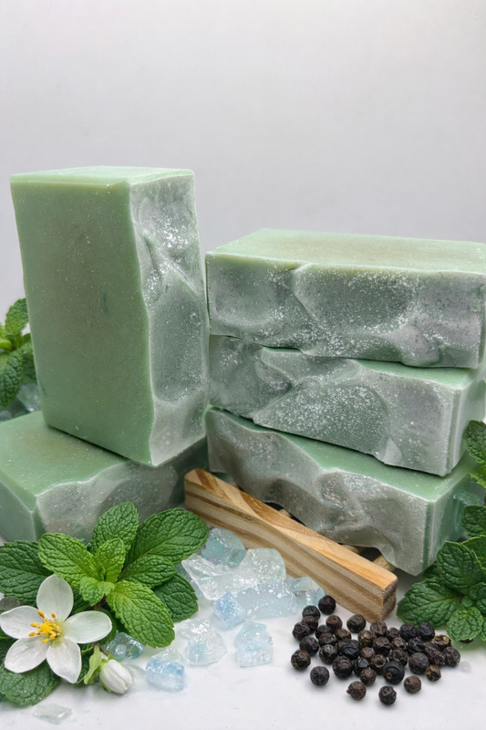 Peppermint, Spearmint & Goat's Milk - Cold Processed Soap
