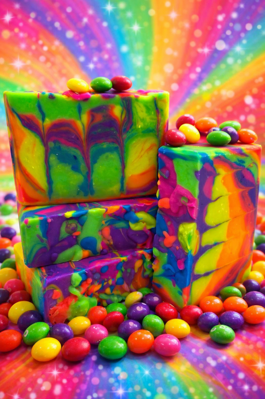 Neon Candy Rainbow - Cold Processed Soap✨ Coming Back Soon ✨