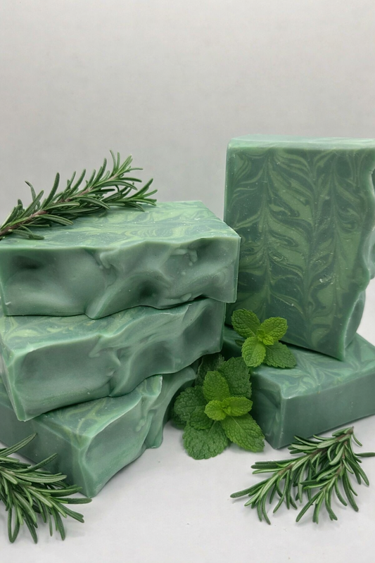 Rosemary, Mint  & Goat's Milk - Cold Processed Soap