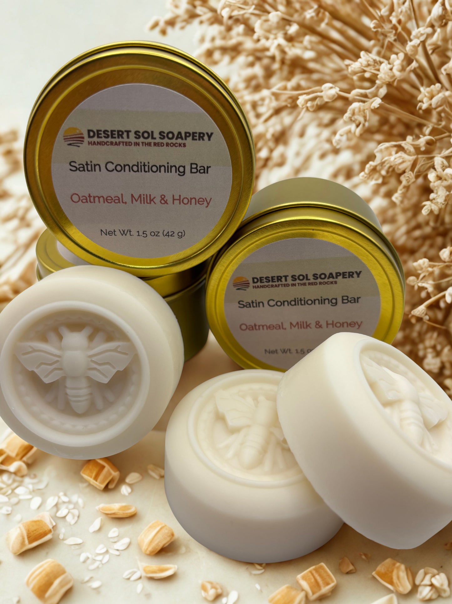 Satin Conditioning Solid Lotion Bar  - Bee 1.3 oz - 1.5 oz