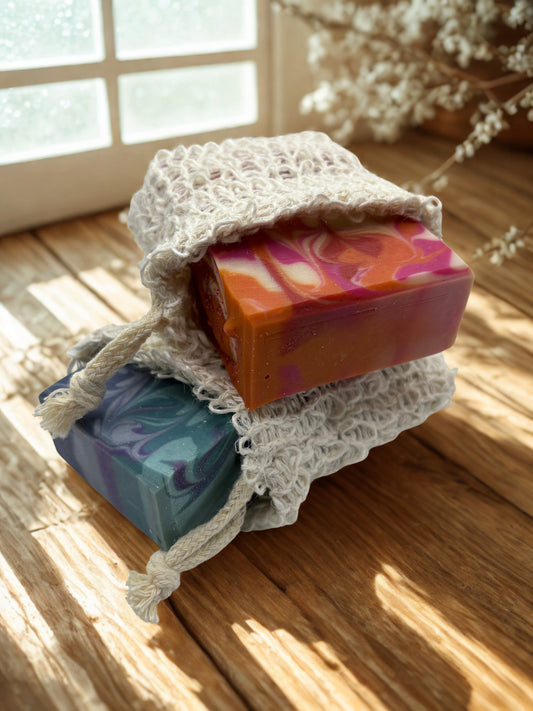 Cloth Drawstring Soap Saver Bag