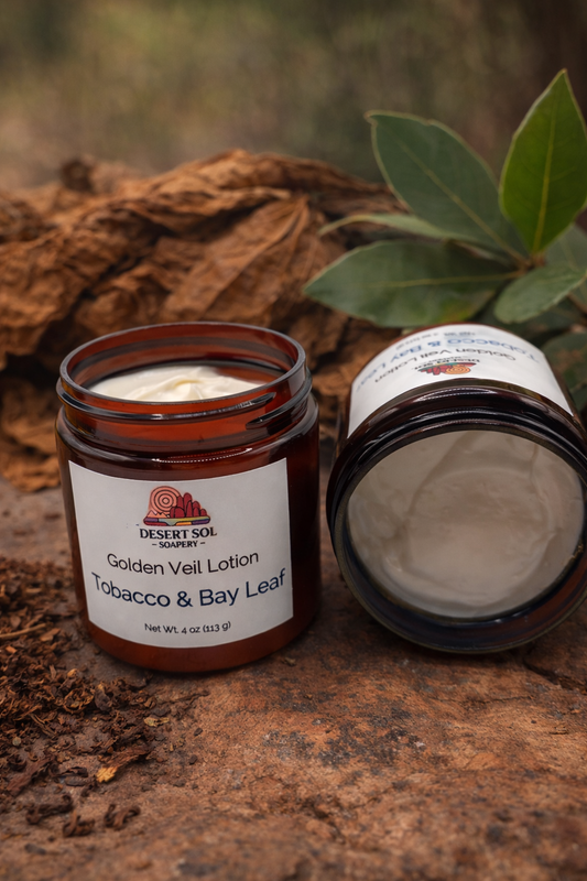 Golden Veil Lotion - Tobacco & Bayleaf