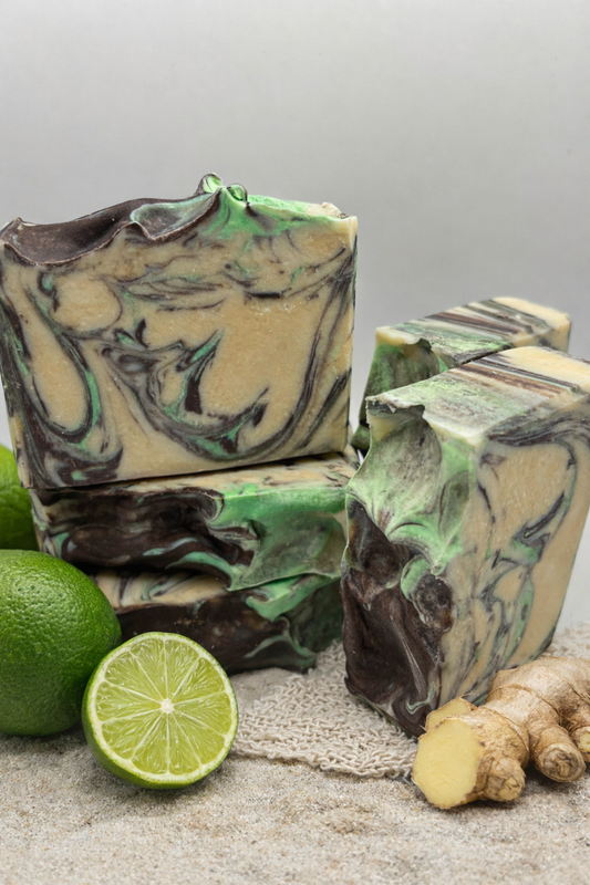 Ginger, Lime & Goat's Milk - Cold Processed Soap