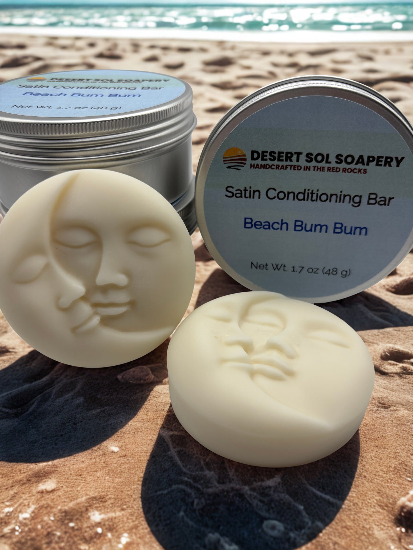 Satin Conditioning Solid Lotion Bar - Sun & Moon 1.7 oz