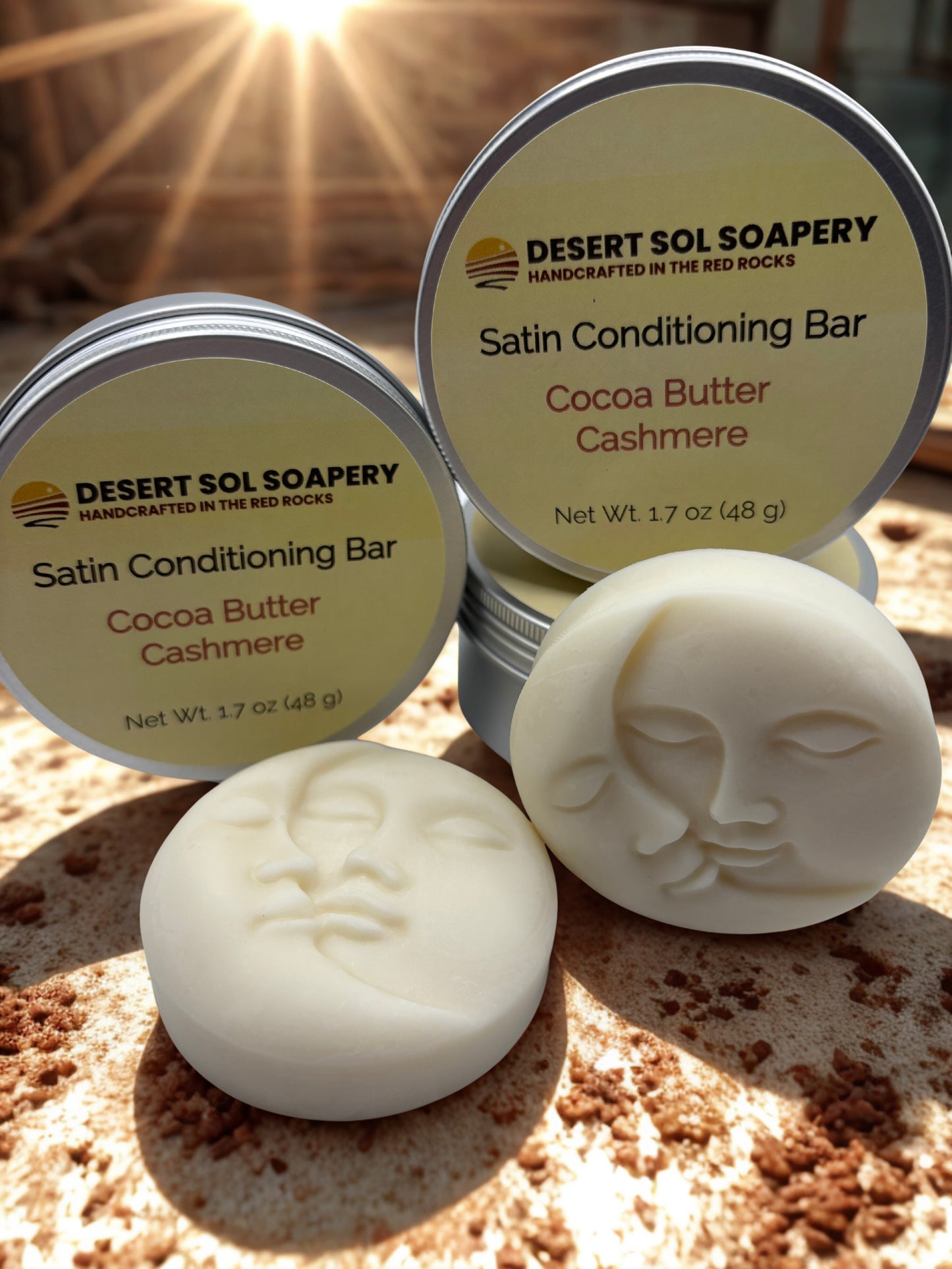 Satin Conditioning Solid Lotion Bar - Sun & Moon 1.7 oz